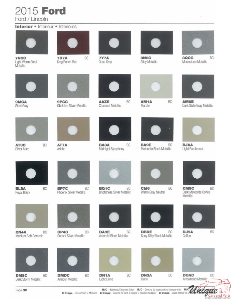 2015 Ford Paint Charts Sherwin-Williams 4